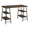 Monarch Specialties Computer Desk, Home Office, Laptop, Storage Shelves, 48"L, Work, Metal, Laminate, Brown, Black I 7525 - alternate 1